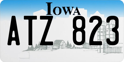 IA license plate ATZ823