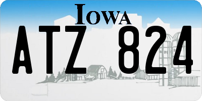 IA license plate ATZ824