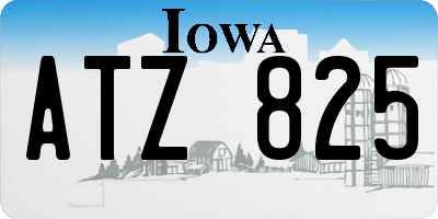 IA license plate ATZ825
