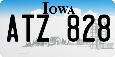 IA license plate ATZ828