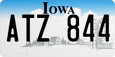IA license plate ATZ844