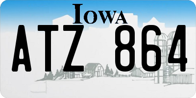 IA license plate ATZ864