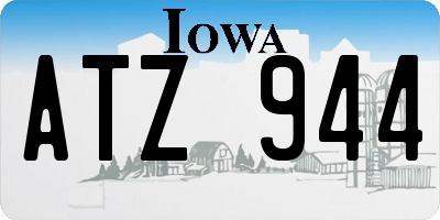 IA license plate ATZ944