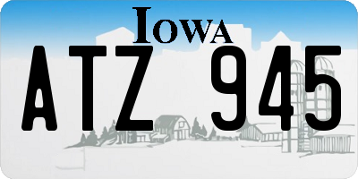 IA license plate ATZ945