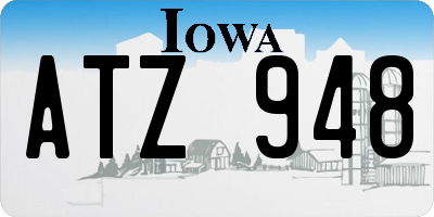 IA license plate ATZ948