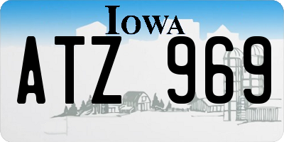 IA license plate ATZ969