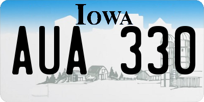 IA license plate AUA330