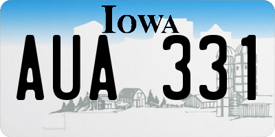 IA license plate AUA331
