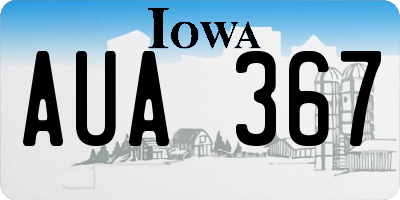 IA license plate AUA367