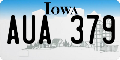 IA license plate AUA379