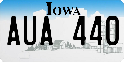 IA license plate AUA440