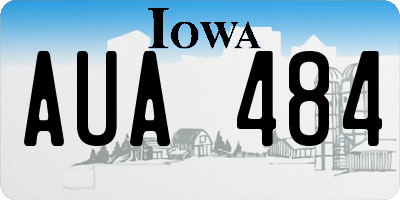 IA license plate AUA484
