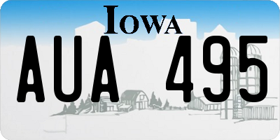 IA license plate AUA495