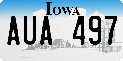 IA license plate AUA497