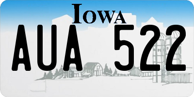 IA license plate AUA522