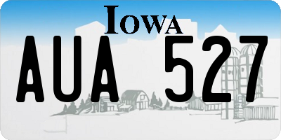 IA license plate AUA527