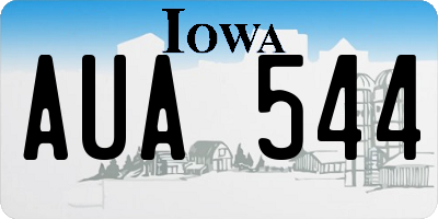 IA license plate AUA544