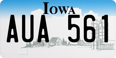 IA license plate AUA561