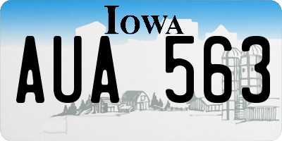 IA license plate AUA563