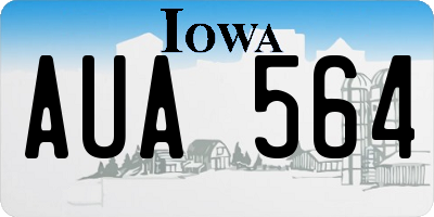 IA license plate AUA564
