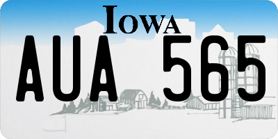 IA license plate AUA565
