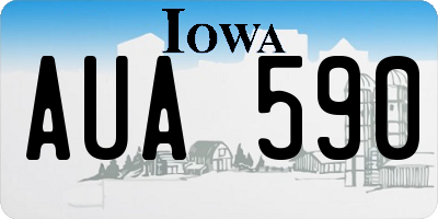 IA license plate AUA590
