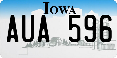 IA license plate AUA596