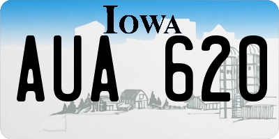 IA license plate AUA620