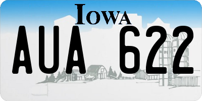 IA license plate AUA622