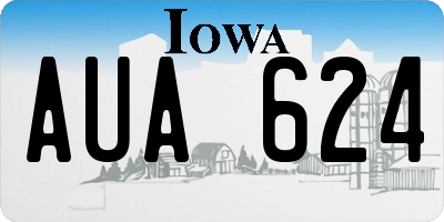 IA license plate AUA624
