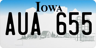 IA license plate AUA655