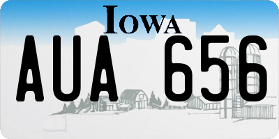 IA license plate AUA656