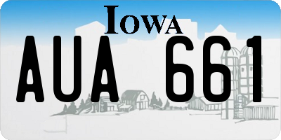 IA license plate AUA661