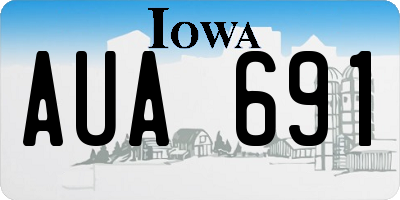 IA license plate AUA691