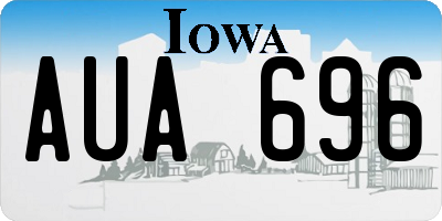 IA license plate AUA696