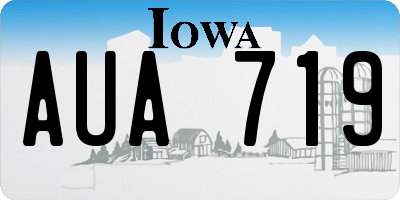 IA license plate AUA719