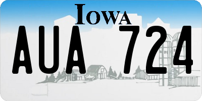 IA license plate AUA724