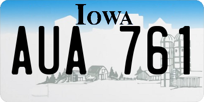 IA license plate AUA761