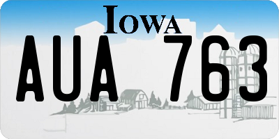 IA license plate AUA763