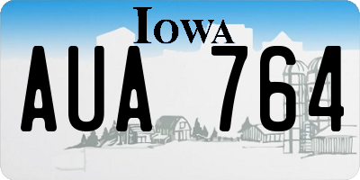 IA license plate AUA764
