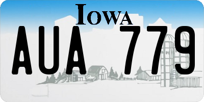 IA license plate AUA779