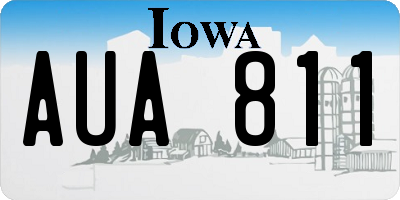IA license plate AUA811