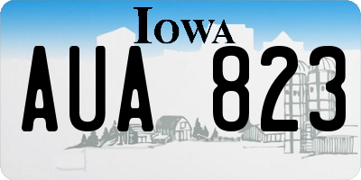 IA license plate AUA823