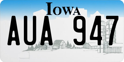 IA license plate AUA947