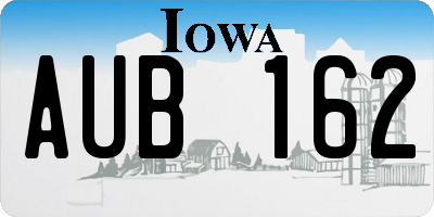 IA license plate AUB162