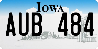 IA license plate AUB484