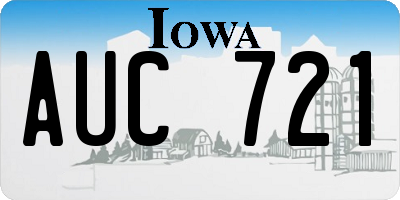 IA license plate AUC721