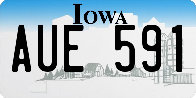 IA license plate AUE591