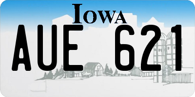 IA license plate AUE621