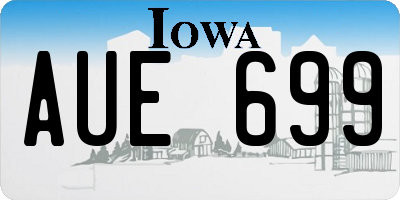 IA license plate AUE699